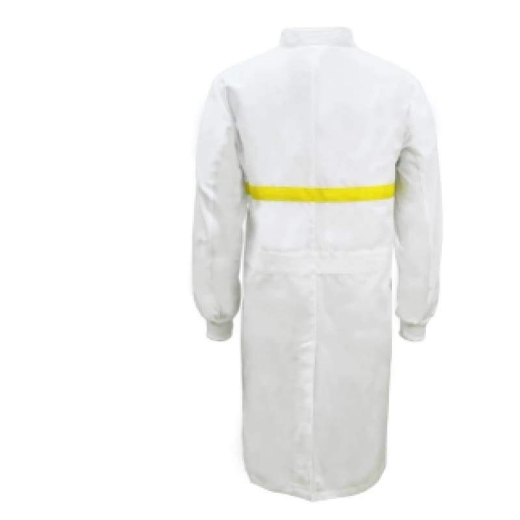 Picture of WorkCraft, Dustcoat, Long Length, Short Sleeve, Food Industry, Mandarin Collar, Contrast Trims on Chest